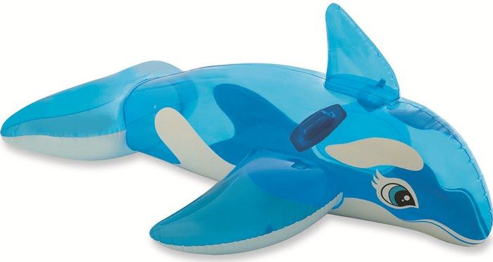 Laad afbeelding in galerijtoner, Blauwe opblaasbare Intex walvis