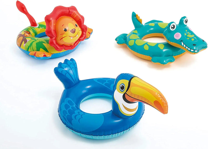 Laad afbeelding in galerijtoner, De drie Intex dier zwembanden bij elkaar afgebeeld