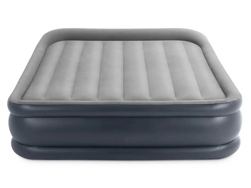 Laad afbeelding in galerijtoner, Grijze Intex Pillow Rest Deluxe tweepersoons luchtbed