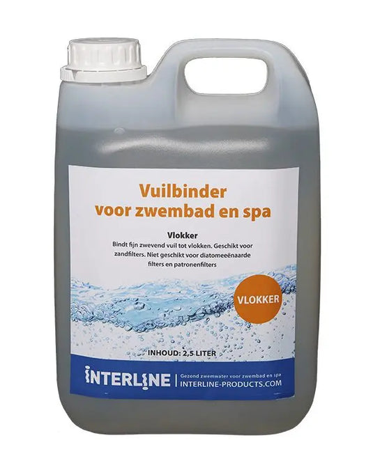 Vlokmideel voor zwembaden en spa's.