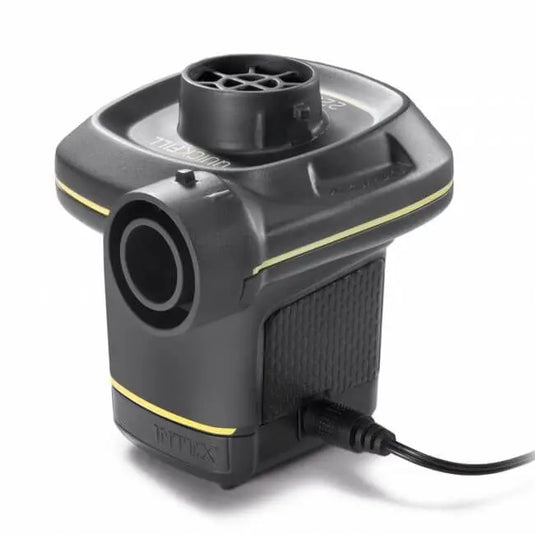 De Intex Elektrische Opblaaspomp 12V/230V van Intex is voorzien van QuickFill® technologie, mondstuk en netsnoer. Ideaal voor het snel oppompen van luchtbedden en andere opblaasbare artikelen.