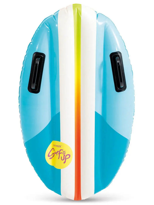 Opblaasbaar blauwe surfplank.