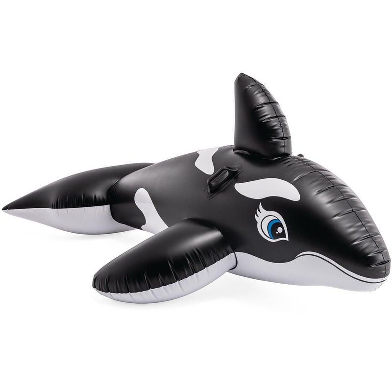 Laad afbeelding in galerijtoner, Voorkant van zwart met witte opblaasbare orka van Intex