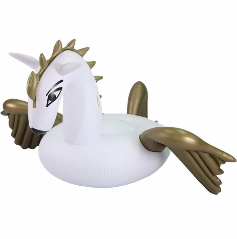 Laad afbeelding in galerijtoner, Grote opblaasbare witte Pegasus.