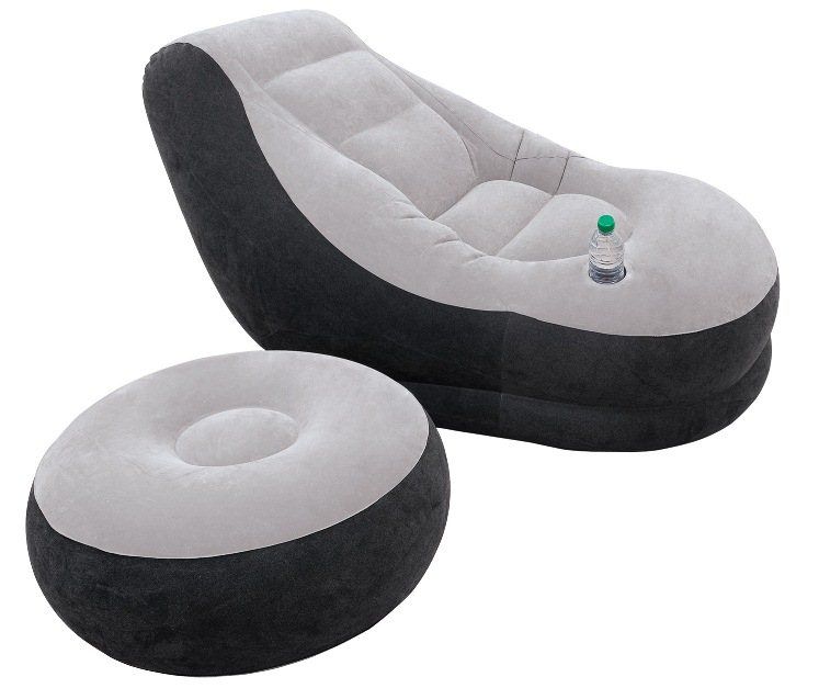 Laad afbeelding in galerijtoner, Intex Ultra Lounge Stoel met Poef