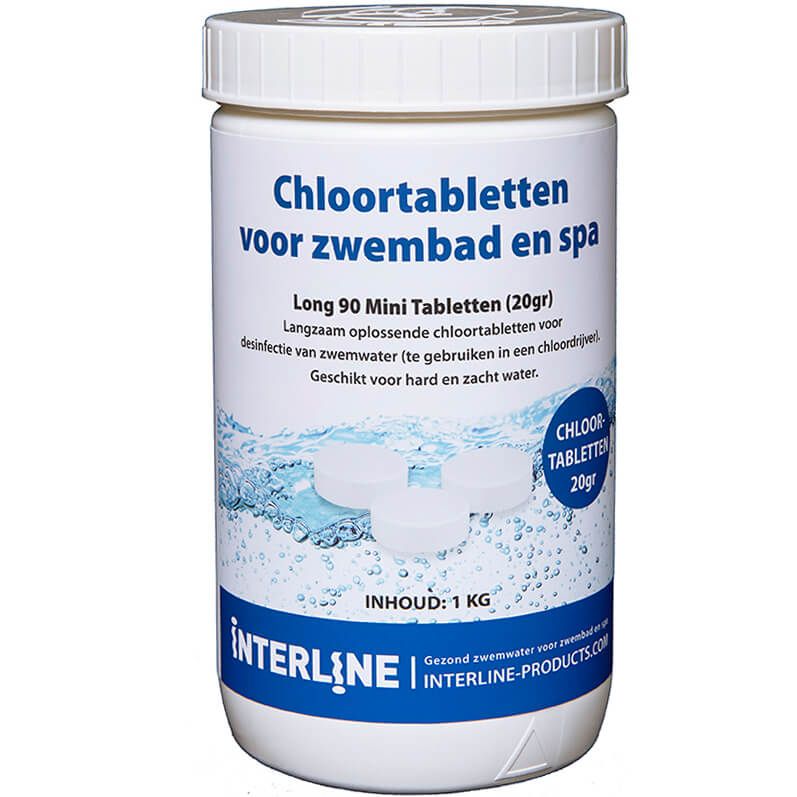 Interline Chloortabletten Long90 20gram/1kg