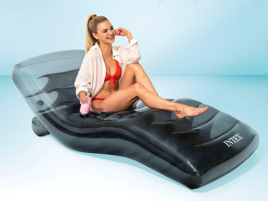 Intex Cool Grey Opblaasbare Loungestoel