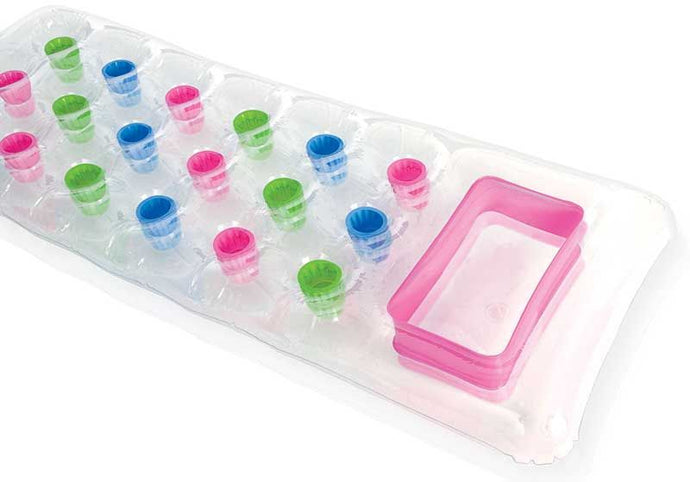 Intex Transparant Strandluchtbed Roze