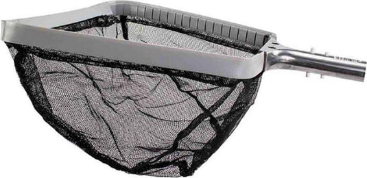 Aluminium Interline Deluxe schepnet met uitgeklapt zwart nylon net