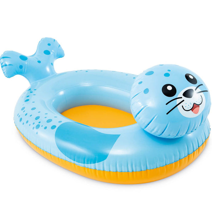 Blauw Intex opblaasbaar zwemfiguur in de vorm van een zeehond