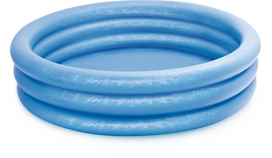 Blauw opblaasbaar rond zwembad