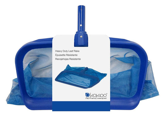 Blauwe heavy duty Kokido schepnet in verpakking