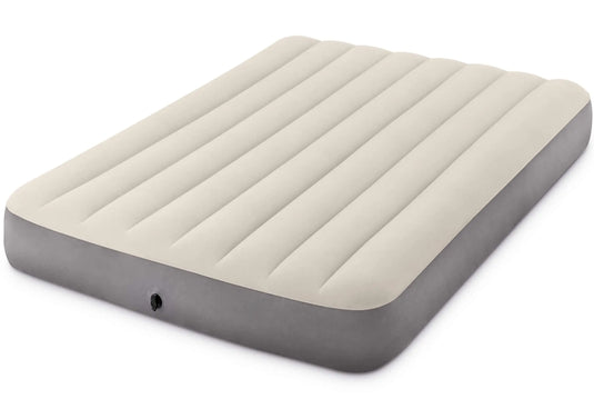 Een grijs Intex Deluxe Twijfelaar luchtbed