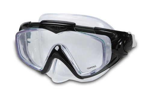 Een zwarte Intex 55981 Aqua Sport duikbril