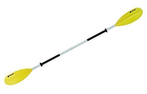 Geel met zwarte peddel