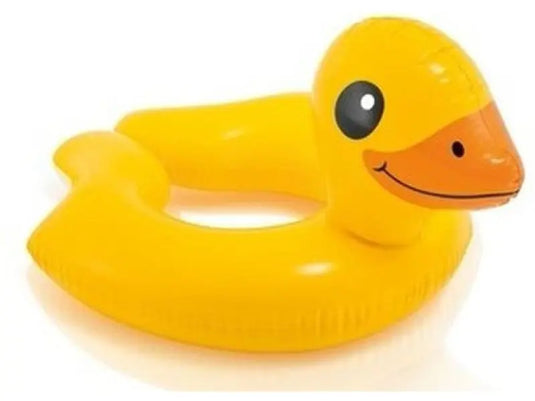 Gele Intex zwemband in de vorm van een eend