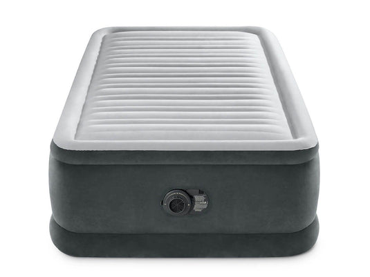Grijs Intex Comfort Plush Elevated Eenpersoons Luchtbed van de voorkant