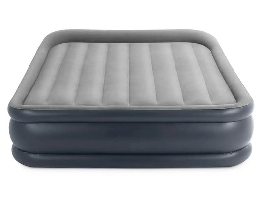 Grijze Intex Pillow Rest Deluxe tweepersoons luchtbed