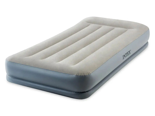 Grijze Intex Pillow Rest Mid-Rise Eenpersoons Luchtbed