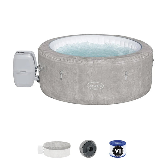 Grijze opblaasbare spa