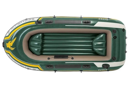 Groene Intex Seahawk 3 Opblaasboot met twee zitjes