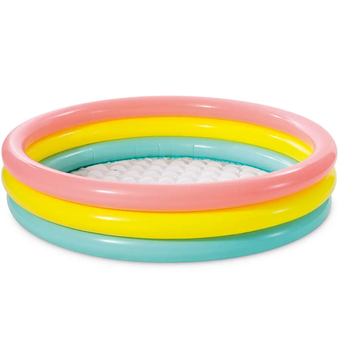 Kleurrijk opblaaszwembad van Intex.