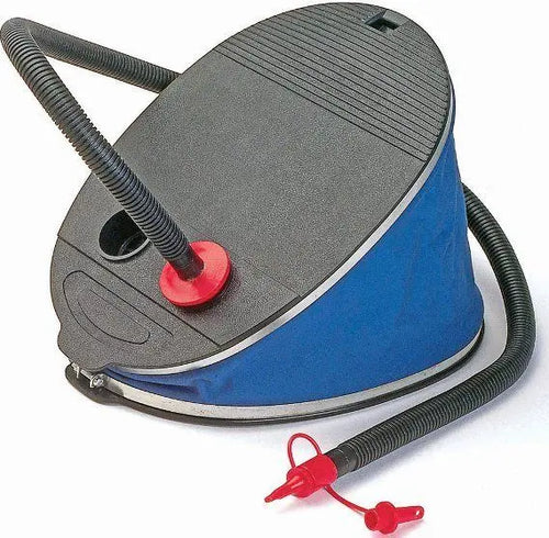 Blauwe voetpomp van Intex.