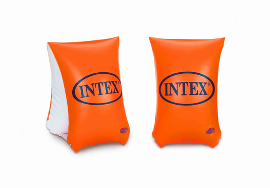 Setje oranje zwembandjes van Intex.