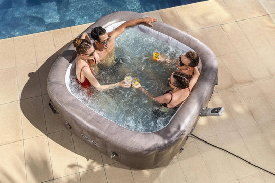 Lay-Z-Spa Rome Smart Airjet 6 Bruin Marble - 6 persoons Bestway