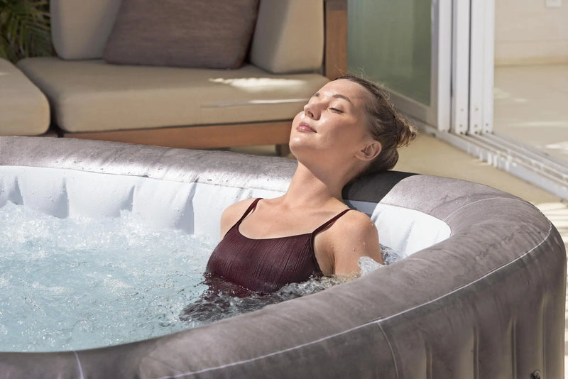 Laad afbeelding in galerijtoner, Lay-Z-Spa Rome Smart Airjet 6 Bruin Marble Opblaasbare Spa - 6 persoons Bestway
