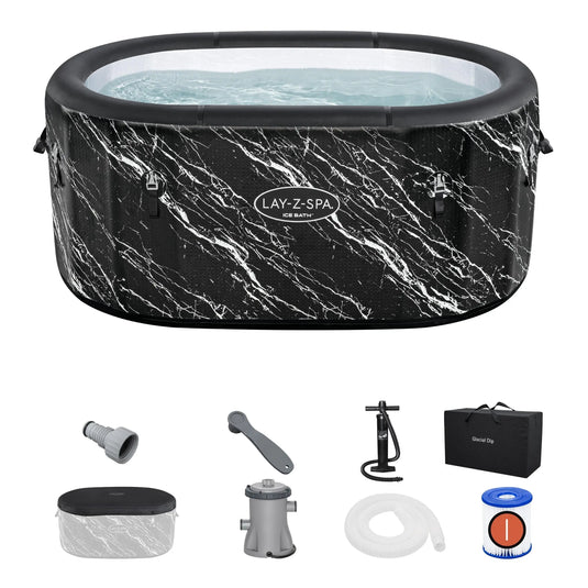 Lay-Z-spa IJsbad Fortifiber Glacial Dip Tub Ovaal 152 W'eau