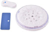 Magnetische LED zwembadlamp met een blauwe magneet en een witte afstandsbediening