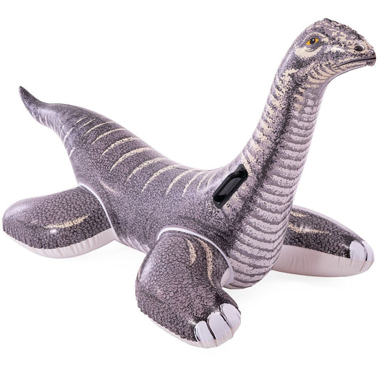 Paarse opblaasbare brontosaurus.