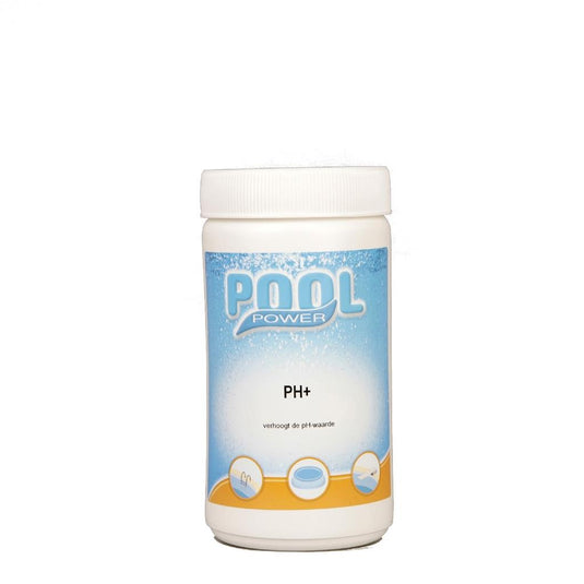 Wit potje met PH plus granulaat van Pool Power