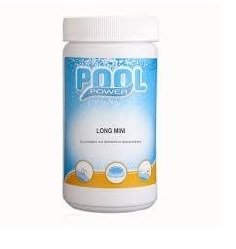 Wit potje met Pool Power 20 grams chloortabletten