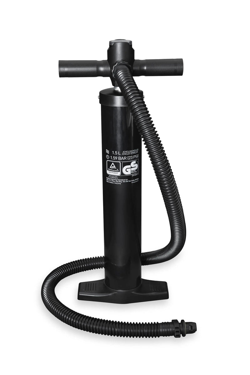 Laad afbeelding in galerijtoner, Zwarte handpomp met een zwarte slang
