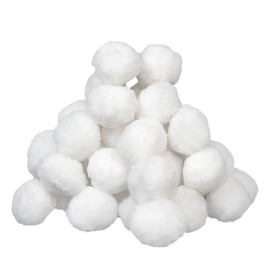 Witte filterbollen van Comfortpool.