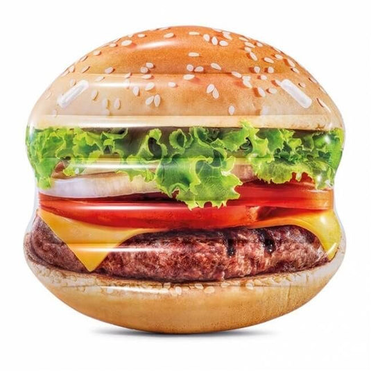 Hamburger luchtbed van Intex.